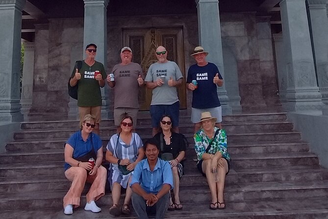 10 Stop Phnom Penh Tour by Tuk-Tuk, includes S21 & Killing Fields - Independence Monument, Sihanouk statue, and the Vietnam tie-in