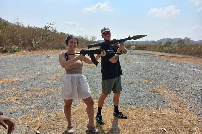 Phnom Penh Outdoor Shooting Range - Unlimited Drinks, Real Comfort: Beer, Soft Drinks, and Water
