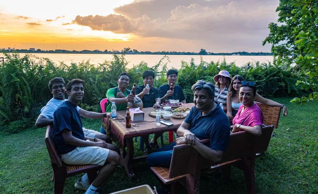 Phnom Penh: Silk Island Sunset by Tuk Tuk with food & drinks - Koh Dach Island Visit: Countryside Scenes You Can Actually Read