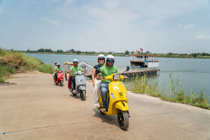 Phnom Penh Silk Island Vespa Tour / Tuk Tuk Available - Silk Island ferry terminal: the calm in-between moment