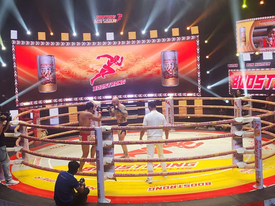 Phnom Penh:Kun Khmer Kickboxing Match at National TV Stadium - The Fight Card Experience: Atmosphere Plus Real-Time Guidance
