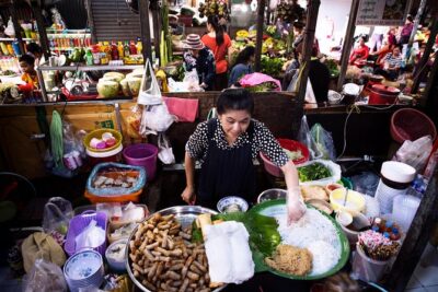 Phnom Penh's Morning Market and Street Art Tour by Tuk tuk - Sangkat Boeung Kak 1: Finding Murals People Usually Miss