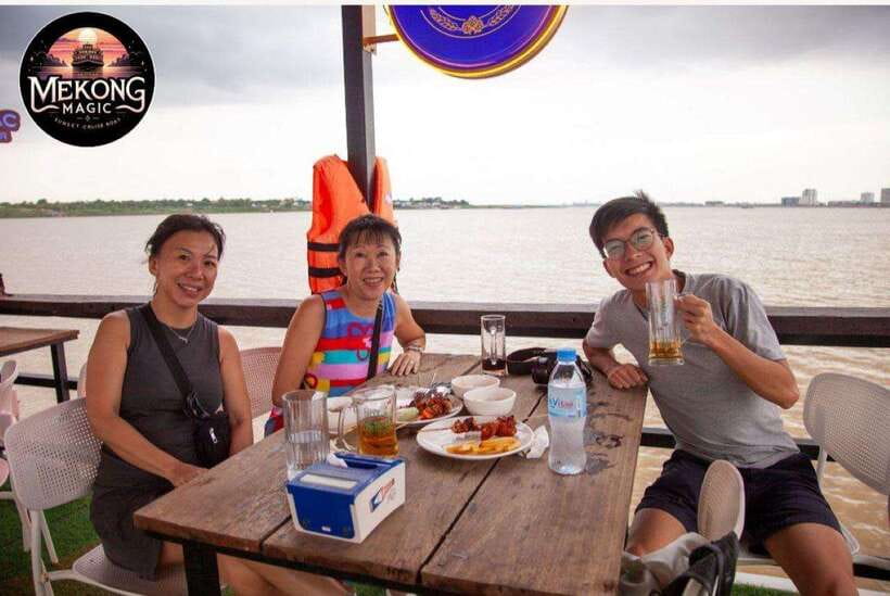Sunset Cruise-Unlimited Beers-Sodas-BBQ buffet-Fruit platter - Should You Book Mekong Magic’s Phnom Penh Sunset Cruise?